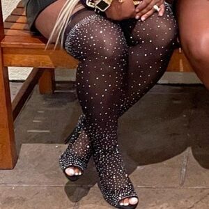 Fashion Nova Stocking peep toe